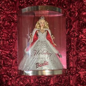 Barbie in Silver and Red Gown with Tiara